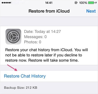 whatsapp nachrichten auf dem iphone wiederherstellen