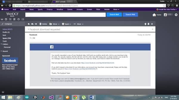 So drucken Sie Facebook-Gespräche