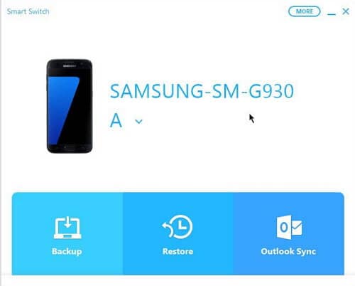 backup samsung telefon med smart switch