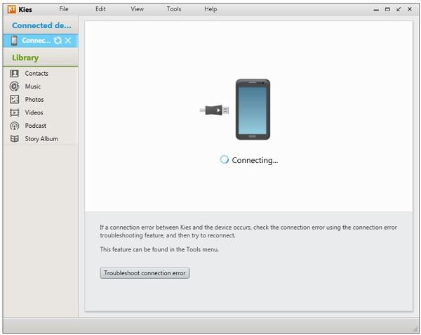 samsung kies opretter ikke forbindelse