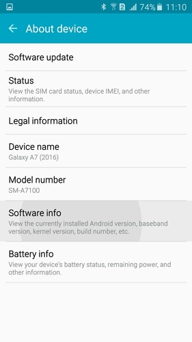 habilitar a depuração usb no s5 s6 - etapa 2