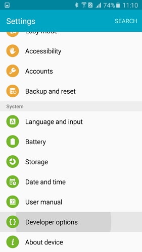 habilitar a depuração usb no s5 s6 - etapa 4