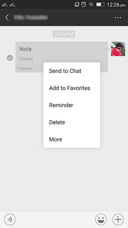 お気に入りからのwechatビデオのダウンロード