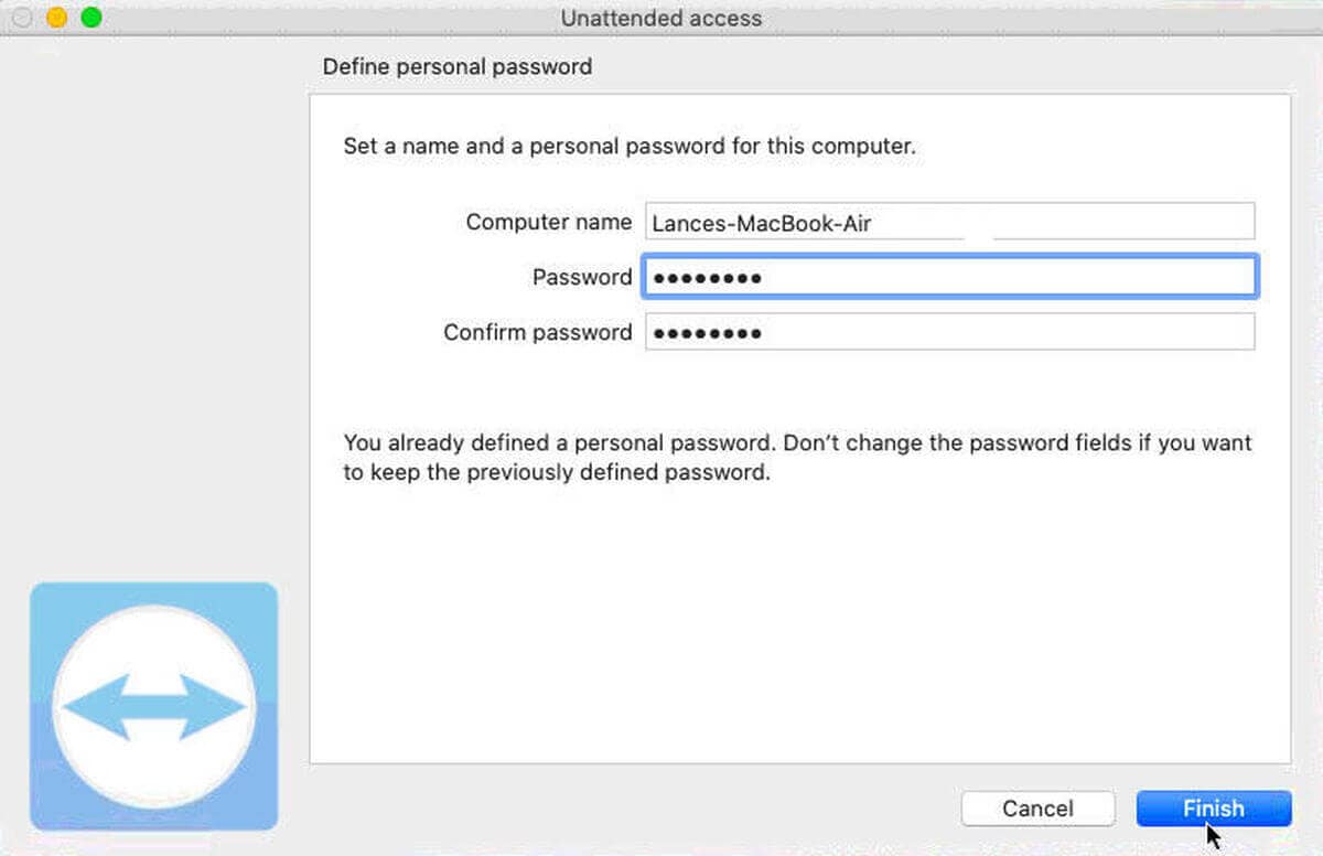 configurar el acceso desatendido