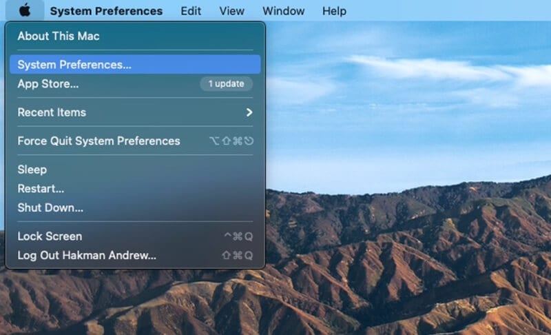 Redefinir no mac