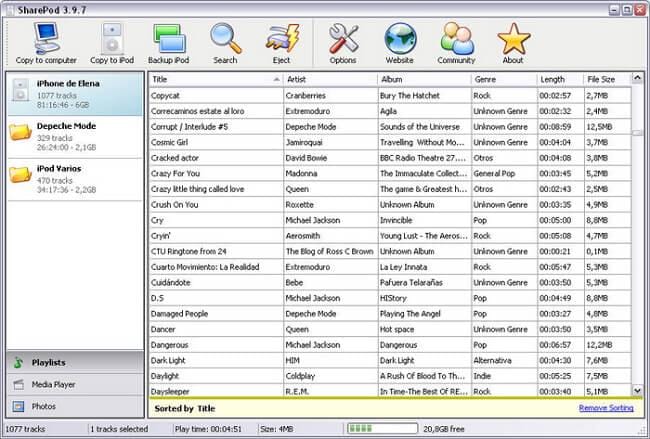iphone explorer vaihtoehto