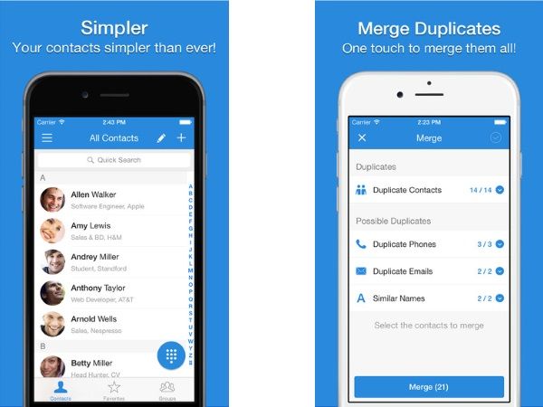 Εφαρμογή ανάκτησης δεδομένων android - απλούστερες επαφές