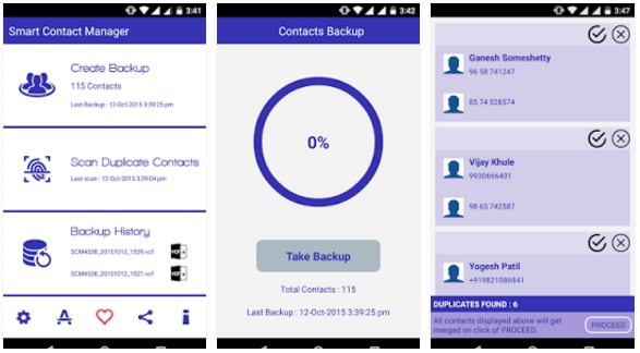 Εφαρμογή ανάκτησης δεδομένων Android-έξυπνος διαχειριστής επαφών