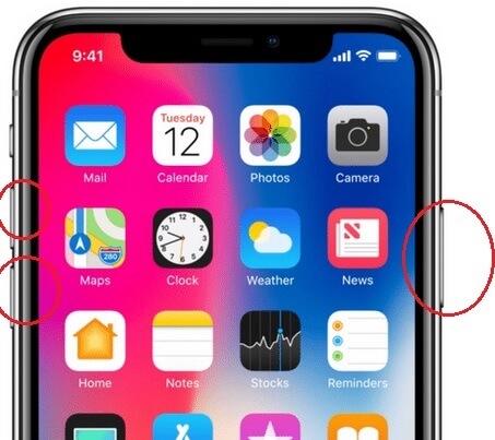 mjuk omstart av iPhone X Plus