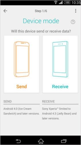 mobilöverföringsapp-Xperia™ Transfer Mobile