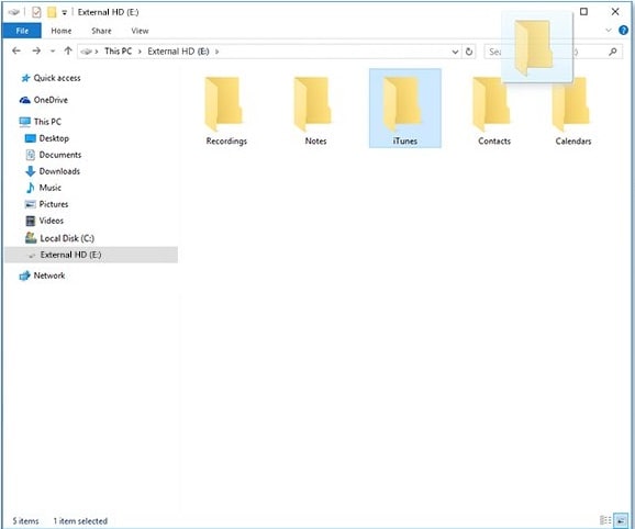 So synchronisieren Sie den iPod mit einem neuen Computer: Kopieren Sie diesen iTunes-Ordner