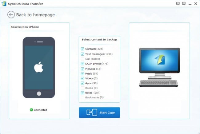 Breng apps over van iPad naar computer met iPad-overdrachtssoftware van derden - Syncios