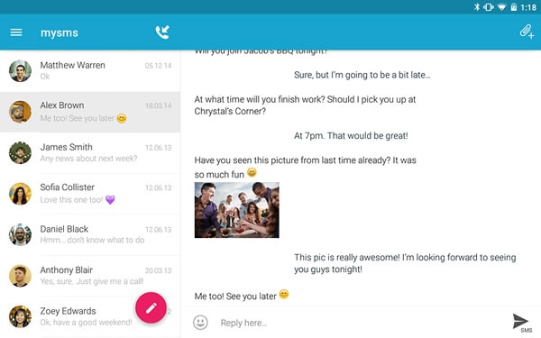 Topp 13 beste tekstmeldingsapper for Android-enheter