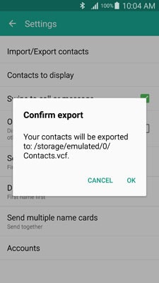 連絡先をSamsungからSamsungに転送する-ステップ9の画像