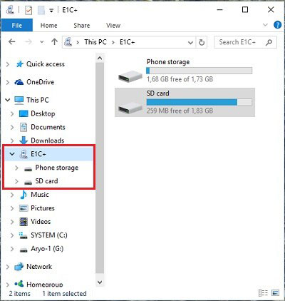 mobiel naar pc bestandsoverdracht - ga naar de computerlocatie