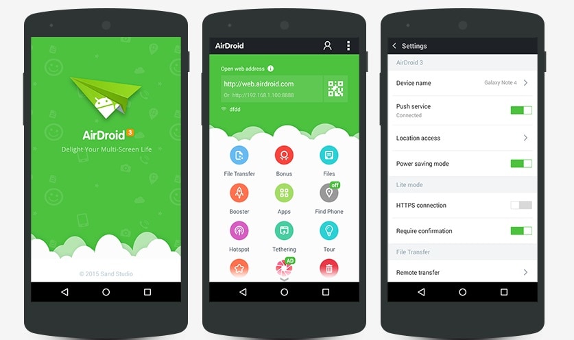 将文件从 android 传输到 pc-airdroid