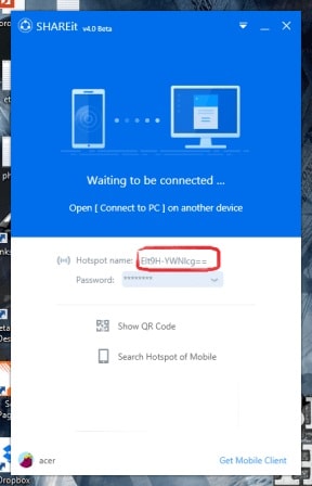 将文件从 android 传输到 pc-desktop shareit