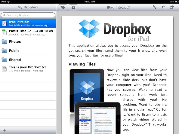 PCからiPadDropboxにファイルを転送する