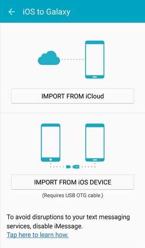 hoe iPhone over te zetten naar Samsung Galaxy Note 8/S20