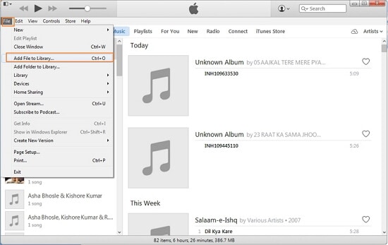 使用 iTunes 将音乐从 Windows Media Player 传输到 iPod