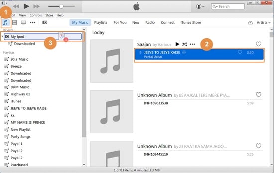 使用 iTunes 将音乐从 Windows Media Player 传输到 iPod