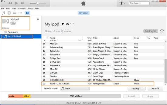 使用 iTunes 将音乐从 Windows Media Player 传输到 iPod