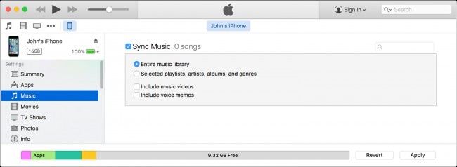 överför musik från iPad till iPhone med iTunes - steg 4