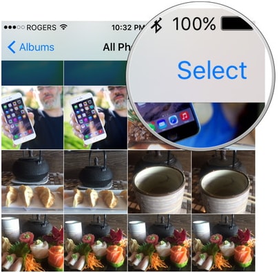 hur man överför musik från ipad till iphone med AirDrop-steg 3