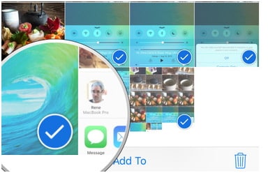 hur man överför musik från ipad till iphone med AirDrop-steg 4