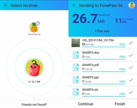 μεταφορά μουσικής από το iphone στο android-αρχίστε να λαμβάνετε την επιλεγμένη μουσική