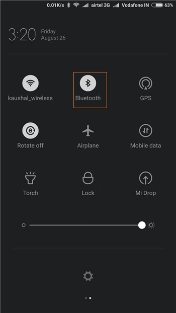 Trasferisci musica dal telefono al computer con Bluetooth