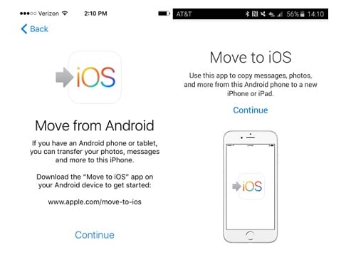 come trasferire foto da Android a iPhone-sposta da Android a iOS