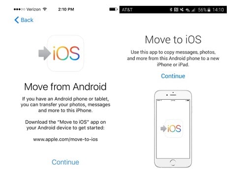 如何將照片從 android 傳輸到 iphone-從 android 移動到 ios