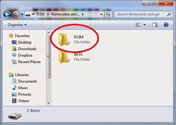 overfør billeder fra S9/S20 til pc via Windows Explorer