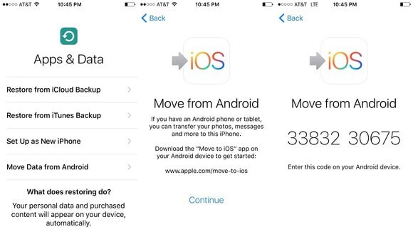 使用移动到 ios 将照片从三星传输到 iPhone