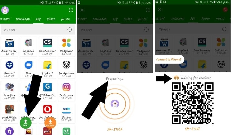 نقل الصور من iPhone إلى Android بواسطة Xendar