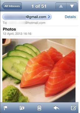 stuur foto per e-mail