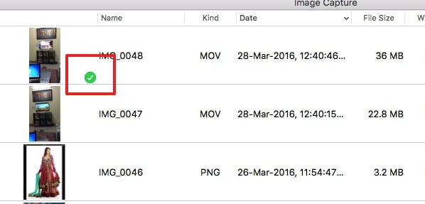 画像キャプチャを使用してiPadからMacにムービーを転送する-ビデオを転送する