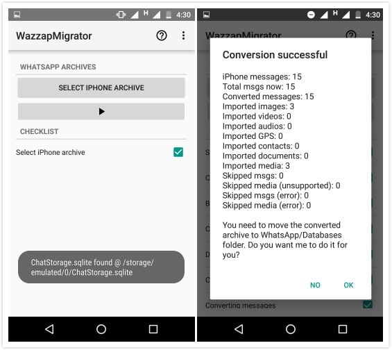 hogyan viheti át a WhatsApp előzményeit iPhone-ról Androidra