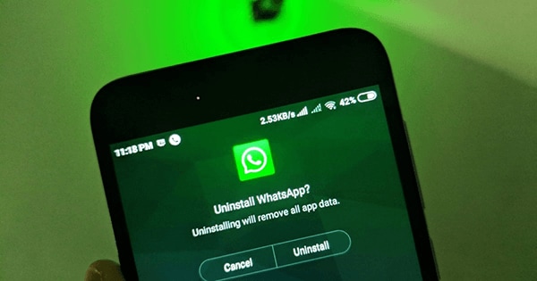 távolítsa el a WhatsApp-ot a telefonjáról