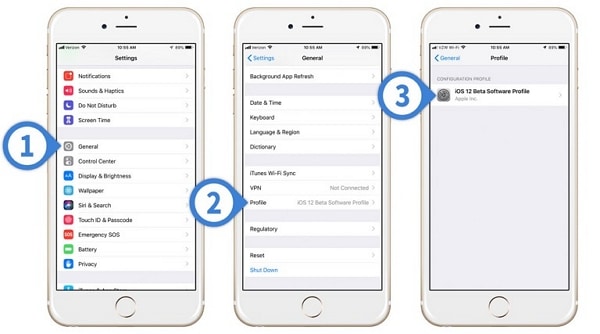 删除 iOS 13 测试版配置文件
