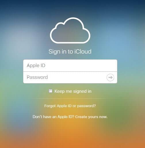 使用 icloud 登錄