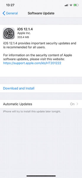 Installation af opdateringer