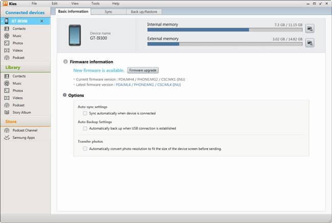 descarga de software samsung android