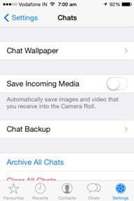inizia a fare il backup di whatsapp online