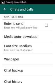backup de mensagens do whatsapp - selecione a opção chamada backup de bate-papo