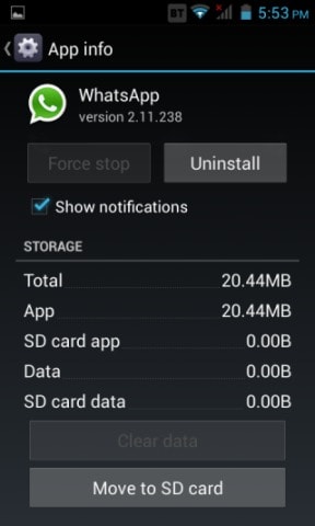 WhatsApp üzenetek biztonsági mentése és átvitele
