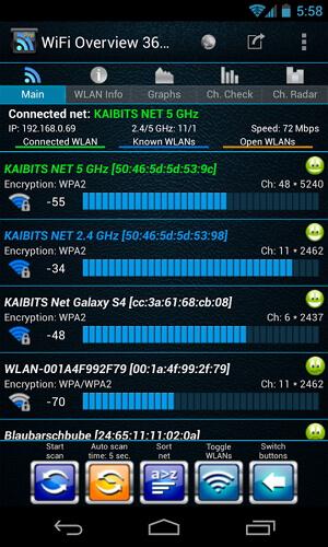مدير المزامنة android wifi